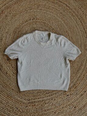 H&M Short Sleeved Sweater White